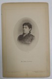 Mad. BASILE ARVENESE , FOTOGRAFIE DIN ALBUMUL NATIONAL , SERIE DE BUCAREST , EDITEUR LYONEL BONDY , FOTOGRAF W. CRONENBERG , CCA . 1900