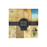 Antique Vintage Scrapbook Paper Pad 8x8 Decorative Scrapbooking Kit Collection for Cardmaking, DIY Crafts, Creating, Old Style Theme, Multicolor Desig