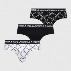 Karl Lagerfeld slip 3-pack barbati, culoarea negru