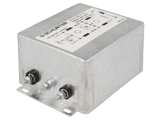 Filtru anti-interferențe 250VAC 1uF 10nF 0.6mH 2.5m&Omega;