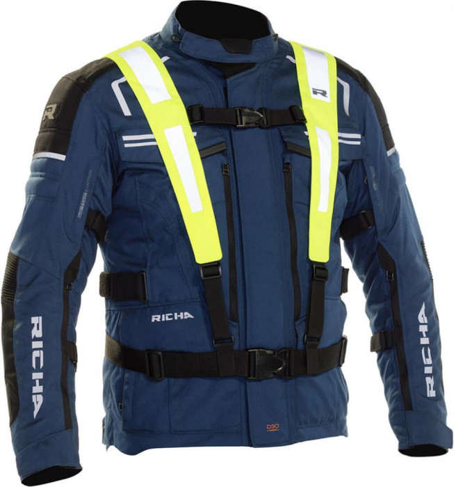 Vesta Moto Reflectorizanta Tip Curea Richa Safety Belt Vest, Galben, 3XL