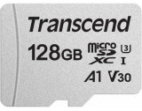 Card de memorie Transcend USD300S, microSDXC, 128 GB, 95 MB/s Citire, 45 MB/s Scriere, Clasa 10 UHS-I U3 + Adaptor SD