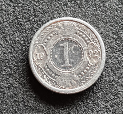 Antilele Olandeze 1 cent 1992 foto