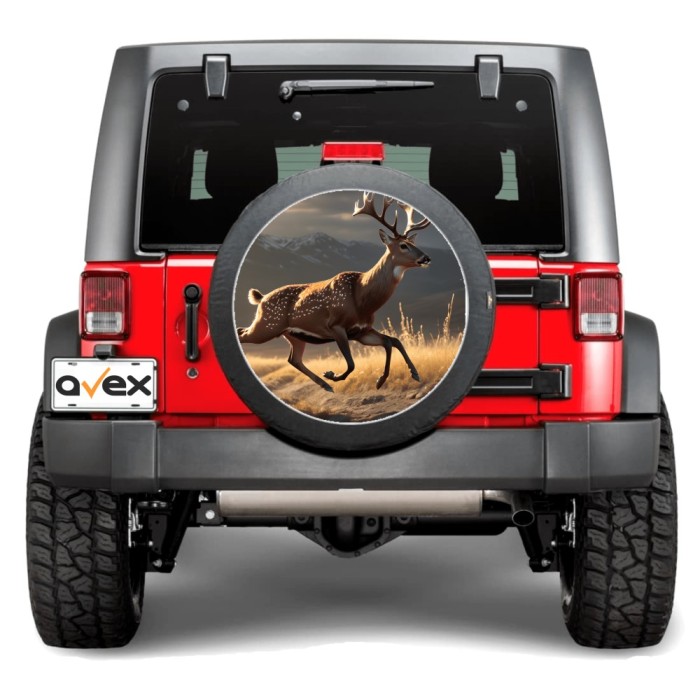 Sticker Auto &bdquo;Roata de Rezerva&rdquo; rezistenta la intemperii si raze UV, diametru 55 cm, Cod: AVX-RR06