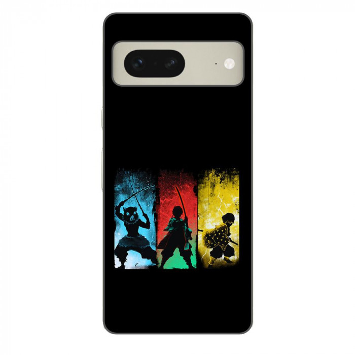 Husa compatibila cu Google Pixel 8 Silicon Gel Tpu Model Demon Slayer Team