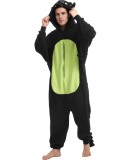 Costum de dragon Onesie Unisex Cosplay Romper Pijamale &ndash; Negru M