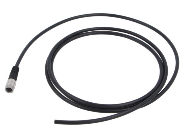 Cablu BINDER 4 pini ecranat pentru senzori automatizări 2m IP67