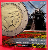 OLANDA 2014 -Set Euro 1cent-2 euro &quot;Dublu portret Willem-Alexander - Beatrix&quot;BU