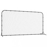 Cumpara ieftin Plasa de ricoseu fotbal, negru, 366x90x183 cm, HDPE