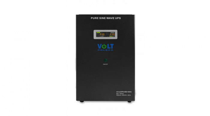 Volt Polska Sinus UPS 500 + baterie 40Ah (300/500W) sursă de alimentare ne&icirc;ntreruptibilă