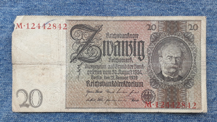 20 ReichsMark 1929 Germania / mark marci seria 12442842