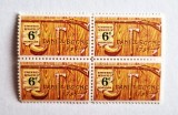 4 timbre SUA Statele Unite bloc de 4 val. MNH 1968 Daniel Boone 6 cents, Istorie, Nestampilat