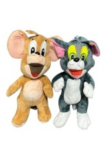 Set 2 jucării: Tom și Jerry, personaje de desene animate &icirc;ndrăgite, 25 cm