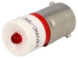 Lampă LED roşie 24V BA9S