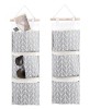 Organizator Jucarii Pliabil 3 Suporturi In/Bumbac 67x20 Gri Pro Cart - Raft Suspendat Baie, Economie Spatiu, Impermeabil