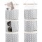 Organizator jucarii, 3 suporturi, pliabil, in/bumbac, 67 x 20cm, gri