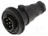 Conector circular, tata, 7 pini, BULGIN - PX0746/P