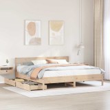 Cumpara ieftin Cadru de pat fără saltea, 180x200 cm, lemn masiv pin