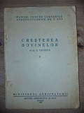 Cresterea Bovinelor de D. Contescu - Carte Tehnica Zootehnie. Editura Agro-Silvica de Stat. 100 pagini, 20x13 cm.