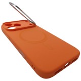 Husa spate ESR Soft Magnetic Cloud Series, stand, colturi intarite, TPU portocaliu, pentru Apple iPhone 17 Pro