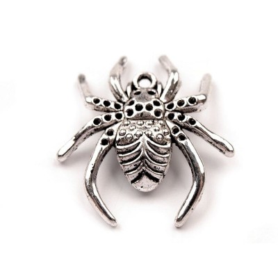 Pandantiv decorativ metalic 25 x 28 mm Paianjen platinum foto