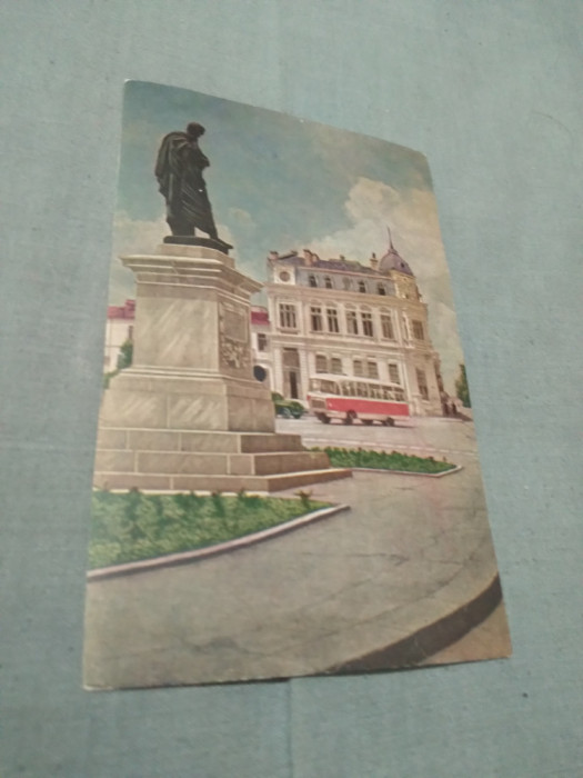 CARTE POSTALA CONSTANTA STATUIA LUI OVIDIU CIRCULATA