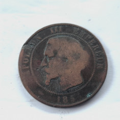 Franta 10 centimes 1855 M Napoleon lll