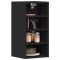 Gossi dulap suspendat, negru, 30x29,5x60 cm, pal