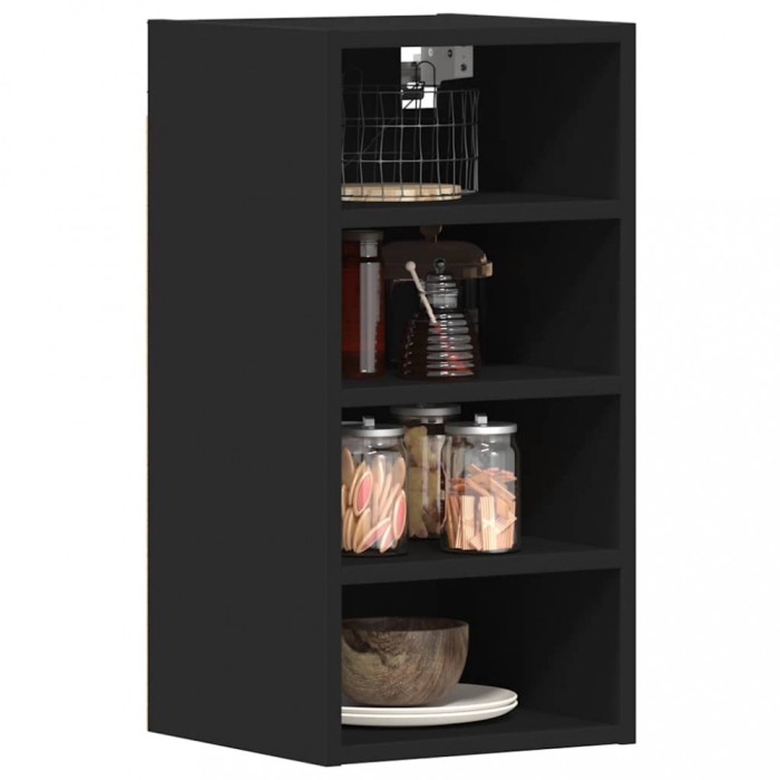 Dulap suspendat &ldquo;Riga&rdquo;, negru, 30x29,5x60 cm, PAL