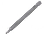 Capăt de şurubelniţă imbus sferic HEX 3mm 89mm