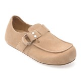 Mocasini GRYXX bej, Y25L722, din piele intoarsa