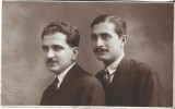 P3043N Portret de bărbați, studio Foto Arte Victor Gross, Galați, perioada interbelică