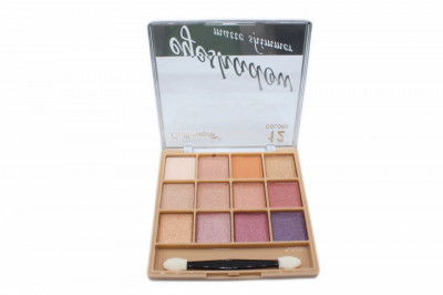 Paleta farduri de ochi, Gulflower, Eyeshadow Matte Shimmer, 12 culori, 01 foto