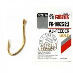 Carlige Fanatik FK-1092G No.4 Aji-Feeder Gold 8buc/plic foto