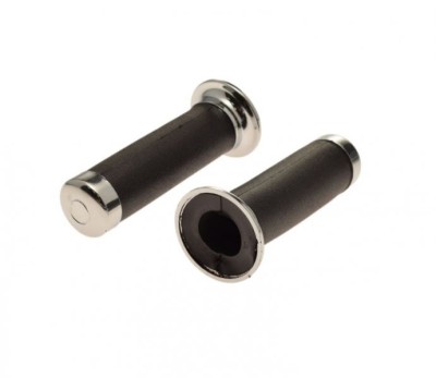 Mansoane moto metal si cauciuc, capete cromate 038 Cod Produs: MX_NEW AW56538B foto