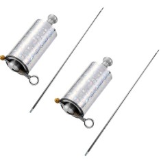 Set de 2 Bastoane extensibile pentru antrenament DEPOX&reg; , Automat , 150 cm , Argintiu