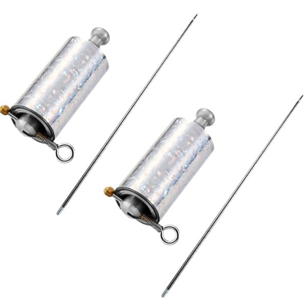 Set de 2 Bastoane extensibile pentru antrenament DEPOX&reg; , Automat , 150 cm , Argintiu