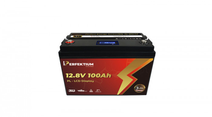 Perfektium Baterie LiFePO4 PL 100Ah 12.8V 1280Wh Litiu-fosfat BMS inteligent