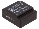 Transformator &icirc;ncapsulat 1VA 230V 15V 67mA PCB