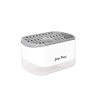 Dozator detergent de vase cu suport pentru burete, Sunmostar, ABS/Policarbonat, 13.97 x 9.91 x 8.51 cm, 355 ml, Alb/Gri