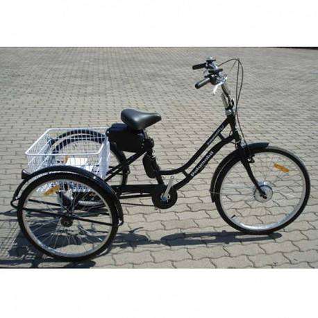 Bicicleta electrica retro 350W, Li-Ion 36V 8.8Ah, adulti si adolescenti, 3  roti | arhiva Okazii.ro