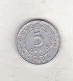 Bnk mnd Belize 5 centi 1994, America de Nord