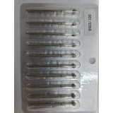 Set de 5 unități: Capăt de freză de diamant pentru cuticule, bilă, br&acirc;u verde, 001/035G