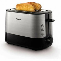 Prajitor de Paine Philips Viva Collection HD2637/90, 1000W, Fante XL, Inox foto