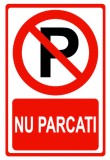 Indicator pentru marcarea parcari interzise