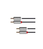 Cablu 2x RCA - 2x RCA 10m BASIC Kruger&amp;Matz KM1210, KRUGER And MATZ