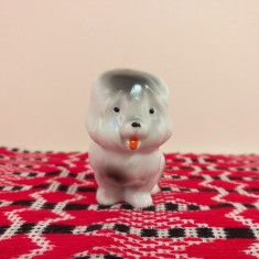 lot bibelou vechi diverse figurine portelan ceramica comunism Romania caine bichon shih tzu mops pug iepure urs polar foto