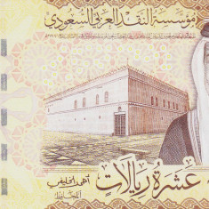 Bancnota Arabia Saudita 10 Riyali 2017 - P39b UNC