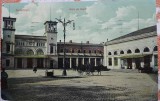 Carte postala, Bucuresti Gara de Nord, 1910