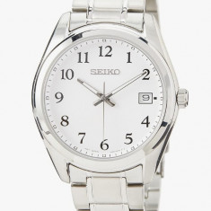 Ceas barbatesc Seiko Dress SUR459P1 cu quartz, alb - RESIGILAT